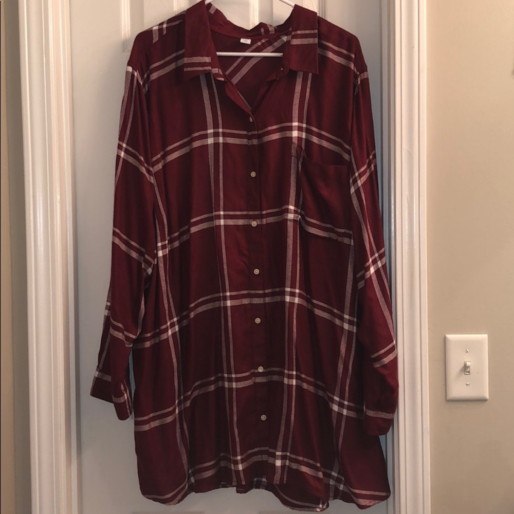 Women’s Plaid Button Down